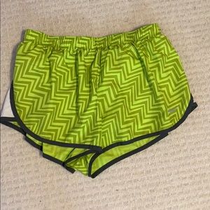 Electric yellow Nike shorts